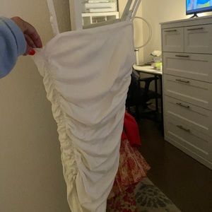 Free people white ribbed bodysuit NWOT